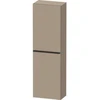 Image de Duravit D-Neo Demi-colonne 40x24 cm, 1 porte, 4 étagères, à droite, noir/lin