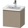 Image de Duravit Meuble sous lavabo D-Neo 48,4x37,2x44 cm, 1 tiroir, wd, bronze patiné/lin