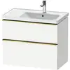 Image de Duravit Meuble sous-lavabo D-Neo 78,4x45,2 cm, 1 porte, blanc poli