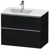 Image de Duravit Meuble sous lavabo D-Neo 81x46,2 cm, 1 porte, G à gauche, chêne noir mat
