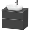 Image de Duravit Meuble sous lavabo D-Neo 80x55 cm, ES chêne/gris m, 2 tiroirs, 1 porte, 1 plan