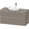Image de Duravit Meuble sous-lavabo D-Neo 120x55 cm, ch/Bas m, 2 tiroirs, 1 porte, 1 plan