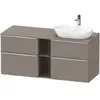 Image de Duravit Meuble sous-lavabo D-Neo 140x55 cm, 2 tiroirs, 2 portes, chêne/Bas ma