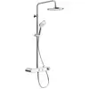 Image de Duravit Duschsystem Shelf 1050 avec mitigeur thermostatique AP, blanc brillant