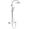 Image de Duravit Duschsystem Shelf 1050 MinusFlow avec mitigeur thermostatique AP, blanc brillant