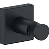 Image de Duravit Support de douche fixe, rosace carrée, acier inoxydable, noir mat