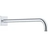 Image de Duravit Bras de douche 410 mm, chrome, courbé, montage mural, rosace carrée