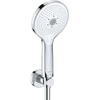 Image de Duravit Set de support de douche MinusFlow m HB, chromé, douchette, blanc brillant