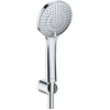 Image de Duravit Ensemble porte-douche MinusFlow avec douchette à main, tuyau, plastique, chromé
