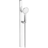 Image de Duravit Ensemble de douche MinusFlow avec support, tuyau, chrome/blanc brillant