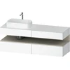 Image de Duravit Meuble sous lavabo Qatego 160x55x60cm, T m/we m, Pl, robinet gauche