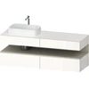 Image de Duravit Meuble sous-lavabo Qatego 160x55x60 cm, blanc mat, gauche
