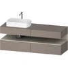 Image de Duravit Meuble sous lavabo Qatego 160x55x60cm, T avec ba, Pl, évier gauche