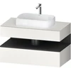 Image de Duravit Meuble sous lavabo Qatego 100x55x60 cm, gris/blanc, Pl, niche