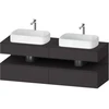 Image de Duravit Meuble sous-lavabo Qatego 160x55x60 cm, gris, Pl, Beck. double face