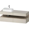 Image de Duravit Meuble sous lavabo Qatego 160x55x60 cm, E Ma/t m, Pl, B l, niches