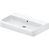Image de Duravit Vasque à poser Qatego 80x47 cm, blanc brillant, sans trop-plein, avec trop-plein, fermé