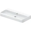Image de Duravit Vasque à poser Qatego 100x47 cm, blanc, sans trop-plein, avec trou robinet, trop-plein fermé