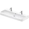 Image de Duravit Qatego lavabo, 1200x470mm, avec trop-plein, dessous émaillé, DuraCeram, 2382120024, Couleur: blanc