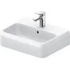 Image de Duravit Qatego lave-mains, 450x350mm, partie inférieure vitrifiée, avec trop-plein, 0746450000, Couleur: blanc