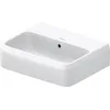 Image de Duravit Qatego lave-mains, 450x350mm, partie inférieure vitrifiée, avec trop-plein, 0746450060, Couleur: blanc