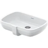 Image de Duravit Vasque encastrée Qatego 48x32 cm, EB v u, o HL, HL, m Ü, blanc hgl