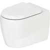 Image de Duravit Qatego WC au sol, chasse deau basse, sortie horizontale, 390x600x400mm, rimless, 2020090000, Couleur: blanc