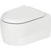 Image de Duravit Qatego WC suspendu, chasse deau basse, 385x570x360mm, sortie horizontale, rimless, 2556090000, Couleur: blanc