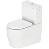 Image de Duravit Qatego WC au sol, pour combinaison, chasse deau basse, sortie variable, 390x660x400mm, rimless, 2021090000, Couleur: blanc