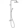 Image de Duravit Système de douche 1000 MinusFlow sortie 354 mm, mitigeur thermostatique, chrome