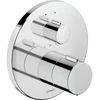 Image de Duravit Kit de montage prêt à l’emploi UP-Thermostat, rosace ronde, chrome