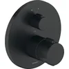 Image de Duravit robinetterie thermostatique, thermostat encastré, 2 consommateurs, rond, TH4200014046, Couleur: noir mat