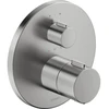 Image de Duravit Kit de montage prêt à l'emploi UP-THM, rosace ronde, acier inoxydable brossé