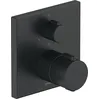 Image de Robinet thermostatique Duravit, thermostat encastré, 1 consommateur, équerre, TH4200015046, Couleur: noir mat