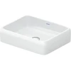 Image de Duravit Vasque à poser Qatego 50x40 cm, sans trop-plein, sans trou de robinet, blanc brillant