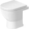 Image de Duravit D-Code WC sur pied, chasse d'eau basse, rimless, 370x480x400mm, blanc brillant, 2036090000