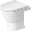 Image de Duravit WC sur pied, cuvette à chasse profonde D-Code 37x48 cm, 4,5 l, évac. horiz., sans rebord, blanc