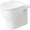 Image de Duravit D-Code WC sur pied Back to Wall, chasse d'eau basse, rimless, 370x570x400mm, blanc brillant, 2037090000