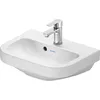 Image de Duravit D-Code lave-mains, avec trou pour robinet, avec trop-plein, 450x335x145mm, blanc brillant, 0748450000