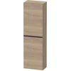 Image de Duravit Armoire semi-haute D-Neo 40x24 cm, 1 porte, 4 étagères, à gauche, noir/ivoire marbré