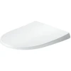 Image de Duravit Abattant WC en D avec frein de chute, 43,8 cm, uni, blanc