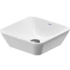Image de Duravit Vasque à poser D-Neo 40x40 cm, sans trop-plein, sans plage de robinet, blanc