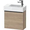 Image de Duravit Meuble sous lavabo D-Neo 48,4x22,2x44cm, 1 porte, à gauche, noir/marbre oeuf