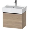 Image de Duravit Meuble sous-lavabo D-Neo Compact 58,4x37,2x44 cm, 1 tiroir, wd, noir/oeuf marbré