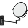 Image de Duravit Miroir de maquillage D-Code 20,3x31x33 cm, grossissement 3x, noir mat