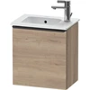 Image de Duravit Meuble sous lavabo D-Neo 41x27,4x44 cm, 1 tiroir, à gauche, noir/marbre oeuf