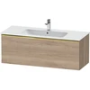 Image de Duravit Meuble sous-vasque D-Neo 121x46,2 cm, gris perle/émeri, 1 tiroir, suspendu