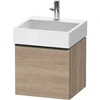 Image de Duravit Meuble sous lavabo D-Neo 48,4x44,2 cm, noir/mat oeuf, 1 tiroir, suspendu
