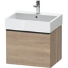 Image de Duravit Meuble sous lavabo D-Neo 58,4x44,2 cm, noir/oeuf marbré, 1 tiroir, suspendu