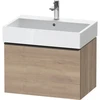 Image de Duravit Meuble sous lavabo D-Neo 68,4x44,2 cm, noir/mat oeuf, 1 tiroir, suspendu